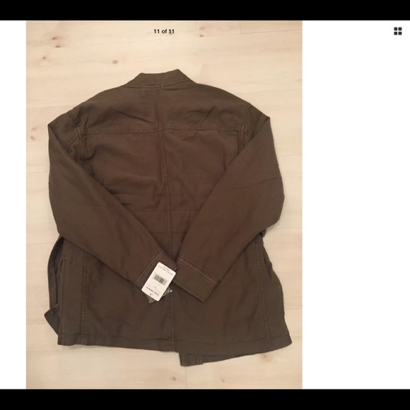 FREE PEOPLE nature utility cargo jacket coat NEW S - Picture 8 of 8